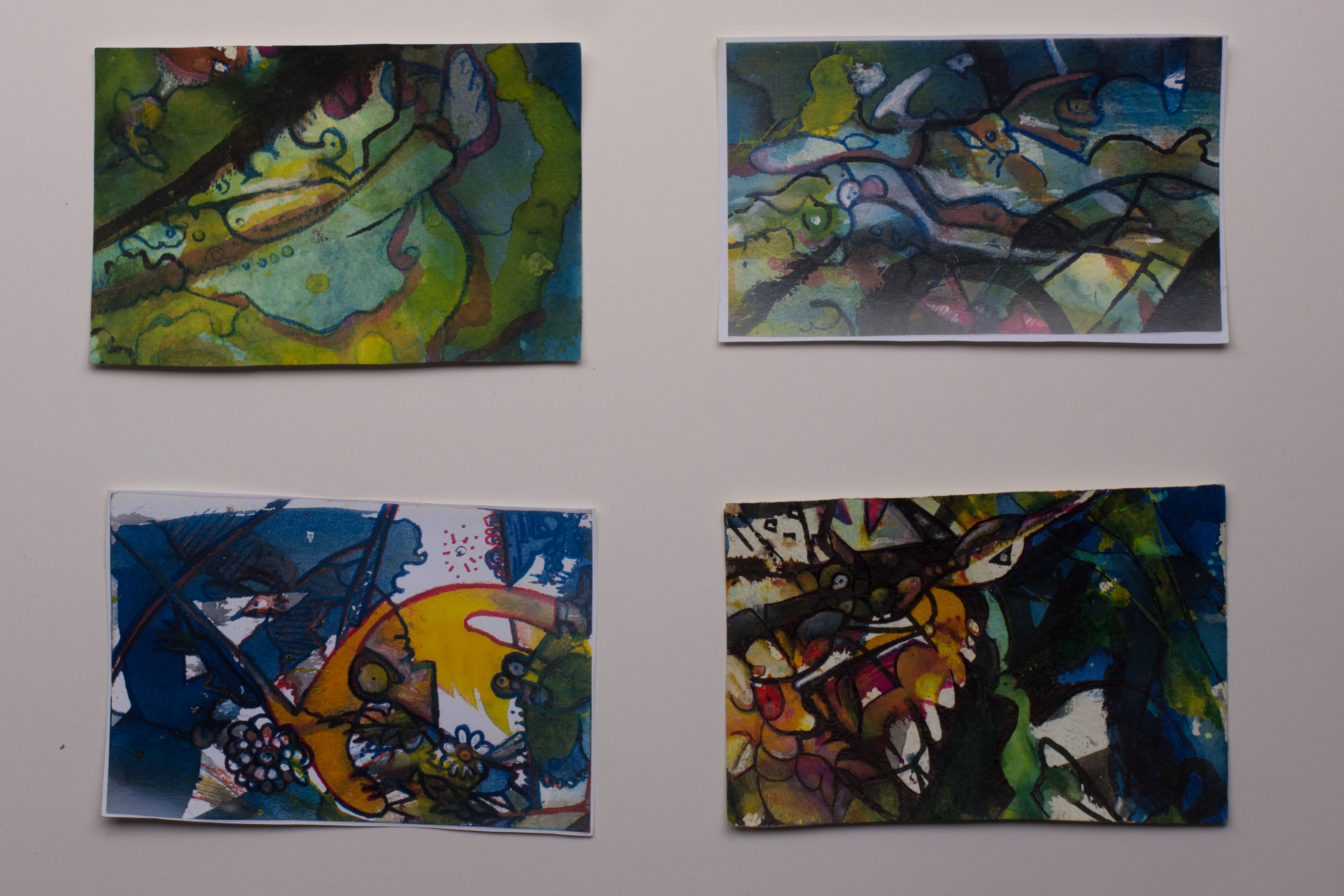 Carte à l’encre et caption poétique